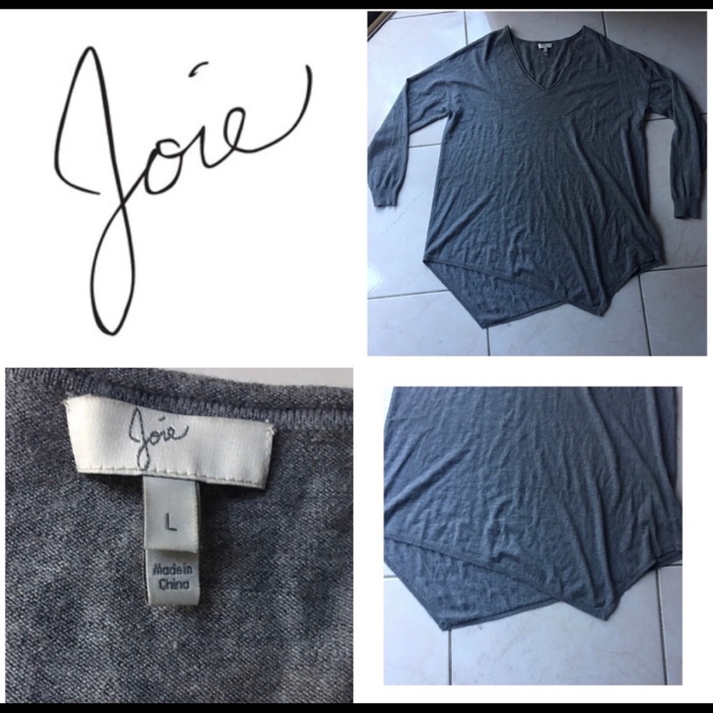 Joie V-Neck Tunic Sweater Top